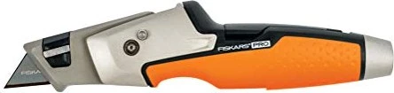 Fiskars CarbonMax Malermesser, Cutter, 191mm, schwarz/orange