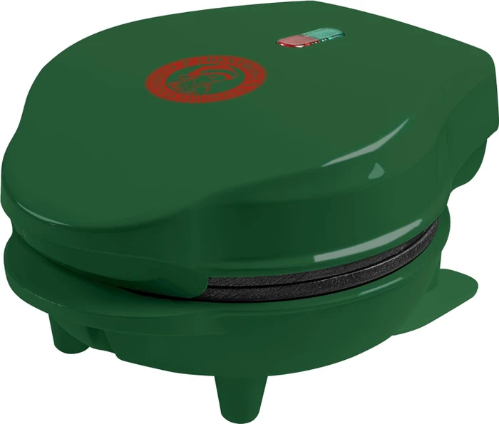 Bestron AMW500XMG Mini Waffeleisen Weihnachten grün