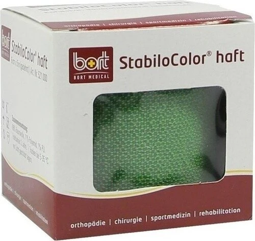 Bort Medical StabiloColor haft Bandage grün, 6cm x 5m, 1 Stück