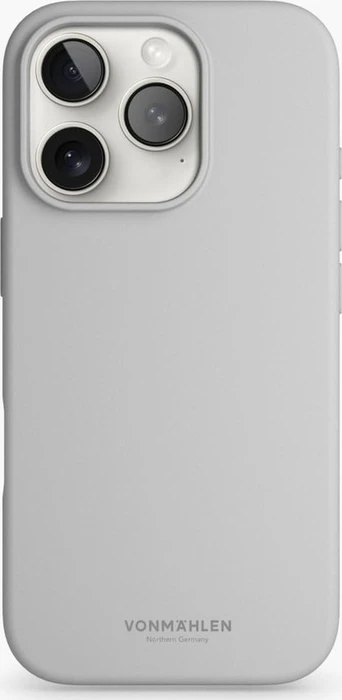 Vonmählen Soft Silicone Case für Apple iPhone 16 Pro Max Light Gray