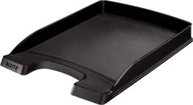 Leitz Plus Briefablage flach, A4, schwarz