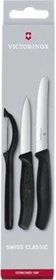 Victorinox SwissClassic Gemüsemesser-Set mit Schäler schwarz, 3-tlg.