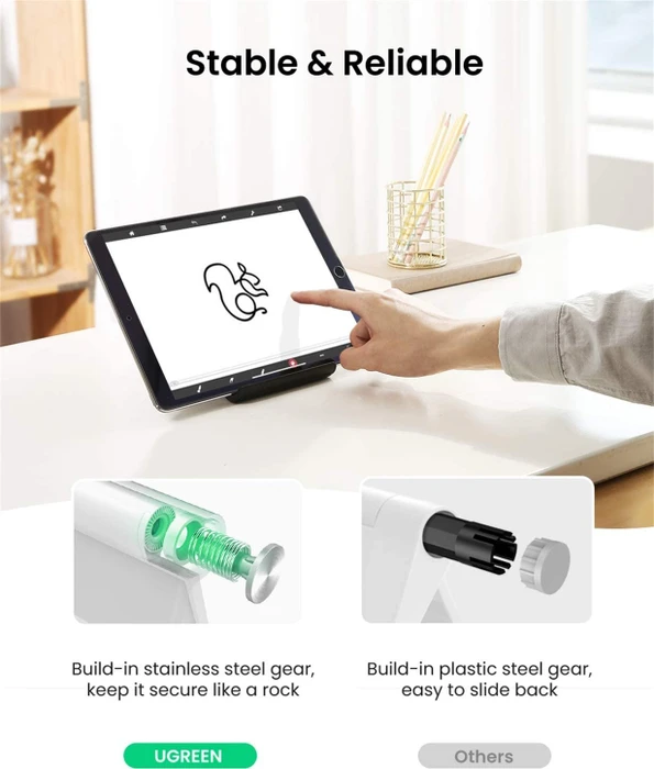 Ugreen Multi Angle Desk Tablet Stand, Tablet-Stand 4-12", schwarz