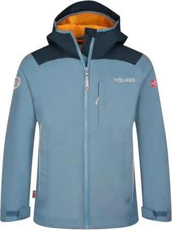 Trollkids Bergen Funktionsjacke steel blue (Junior)