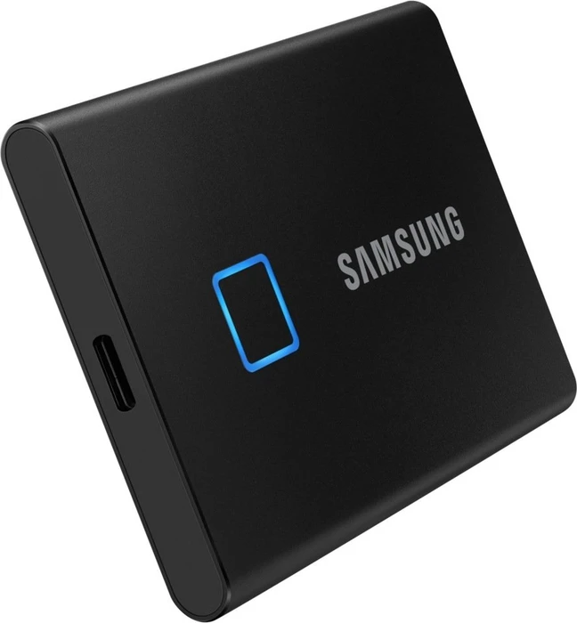 Samsung Portable SSD T7 Touch, Metallic Black, 500GB, USB-C 3.1