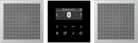 Jung Serie LS Smart Radio DAB+ Bluetooth Set Stereo, aluminum
