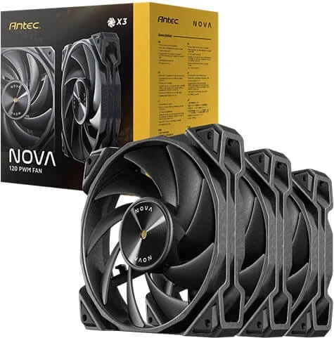 Antec Nova 120, schwarz, 120mm, 3er-Pack