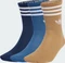 adidas 3-Streifen Crew Socken ash blue/night indigo/cardboard, 3 Paare Vorschaubild
