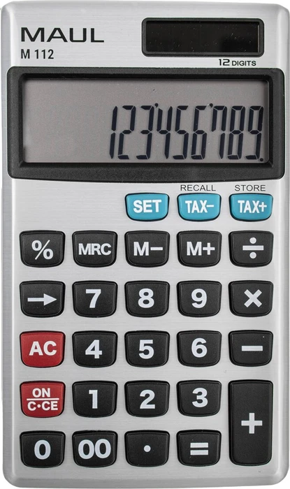 MAUL M 112 Taschenrechner silber