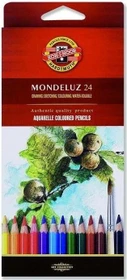 Koh-I-Noor Mondeluz Aquarellstift sortiert, Pappetui, 24er-Set