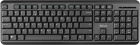 Trust TK-350 Silent Wireless Keyboard, schwarz, USB, DE (24415)