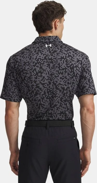 Under Armour Tee To Green Printed Poloshirt kurzarm black/castlerock/white (Herren)