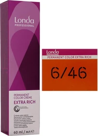 Londa Professional Permanent Color Crème 6/46 dunkelblond kupfer-violett, 60ml