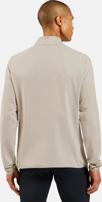 Odlo Zeroweight Warm Half Zip 2.0 Laufshirt langarm silver cloud (Herren)