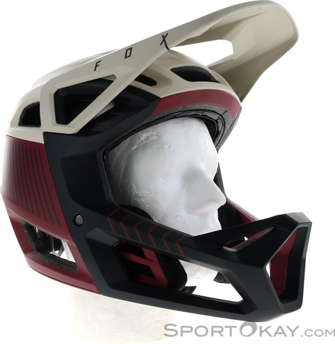 Fox Racing Proframe RS Mash Fullface-Helm bordeaux