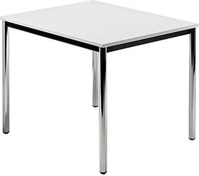 Hammerbacher Meeting D-Serie DR08/5/C Konferenztisch 80x80cm grau/chrom
