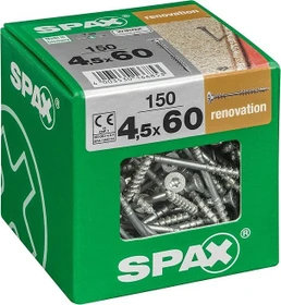 Spax WIROX A9J T-STAR plus T20 Verlegeschraube, 4.5x60mm, 150 Stück