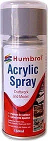 Humbrol Acrylic Spray Paint 85 black satin, 150ml