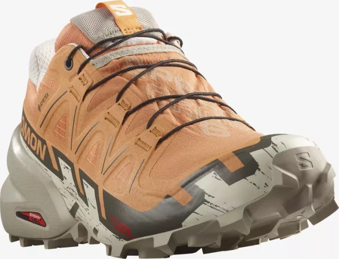 Salomon Speedcross 6 Gore-Tex coral gold/vintage khaki/rainy day (Damen)