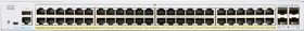 Cisco Business 250 Rackmount Gigabit Smart Switch, 48x RJ-45, 4x SFP, 195W PoE+ (CBS250-48PP-4G)