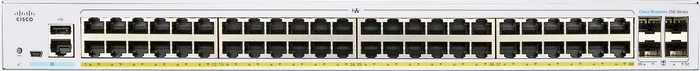Cisco Business 250 Rackmount Gigabit Smart Switch, 48x RJ-45, 4x SFP, 195W PoE+