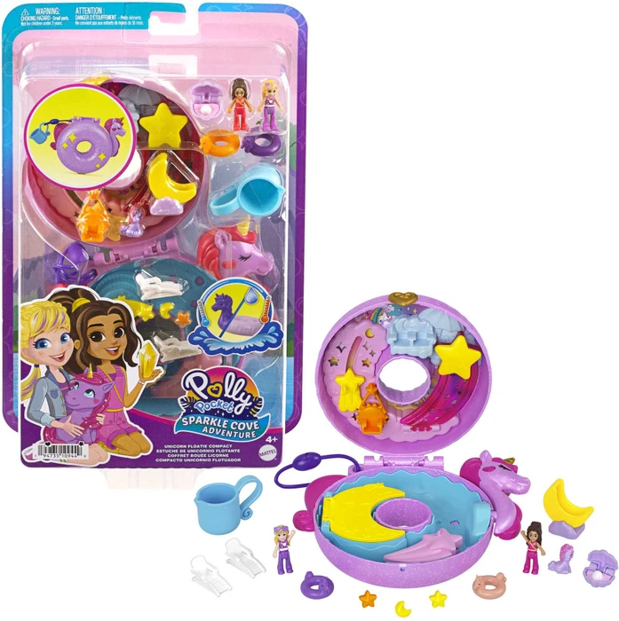 Mattel Polly Pocket - Einhorn Poolparty Schatulle