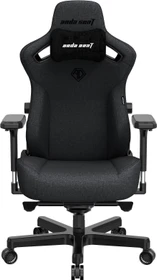 Anda Seat Kaiser 3 Premium L Gamingstuhl, Carbon Black, Stoff dunkelgrau