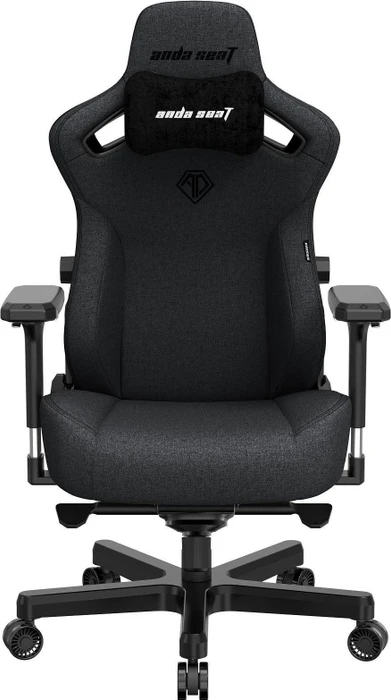 Anda Seat Kaiser 3 Premium L Gamingstuhl, Carbon Black, Stoff dunkelgrau