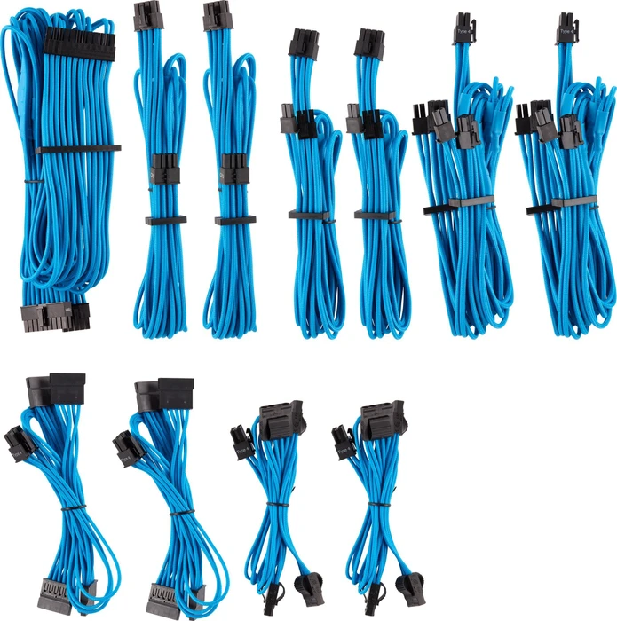 Corsair PSU Cable Kit Type 4 - Pro Kit - Gen4, blau