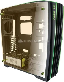In Win H-Frame 2.0 NVIDIA Edition schwarz/grün, Glasfenster, 1065W ATX, E-ATX