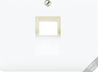 Jung Abdeckung für IAE/UAE-Anschlussdosen, 1 x 8-polig, Thermoplast, Serie CD, weiß