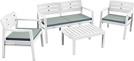 Ipae-Progarden Java Gartenmöbel-Set weiß
