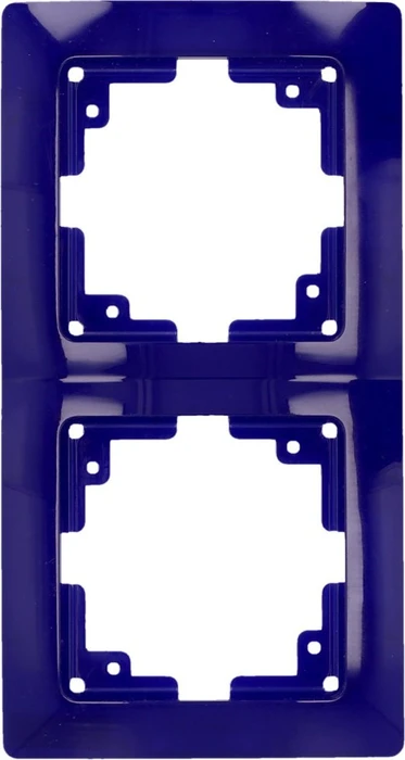 uniTEC MONACO Serie 206 Abdeckrahmen 2-fach, blau
