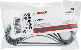 Bosch Professional Y580 Best for Inox Schleifband K40, 10x330mm, 10 Stück