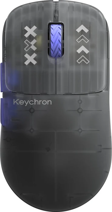 Keychron G3 Ultra Light 8K Wireless Mouse, Frosted Gray, USB/Bluetooth