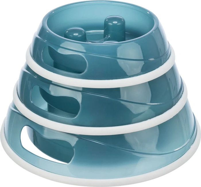 Trixie Slow Feeding Kunststoffnapf, stapelbar, Ø27cm, verschiedene Farben