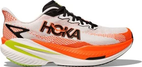 Hoka Mach X 3 white/neon tangerine (Herren)