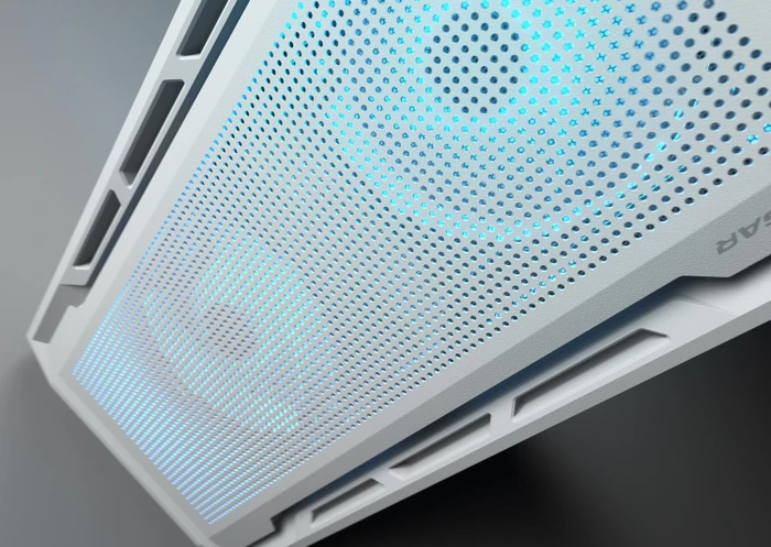 Cougar Uniface Mini RGB White, weiß, Glasfenster