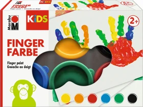 Marabu Kids Fingerfarbe Set 6 Stück 35ml