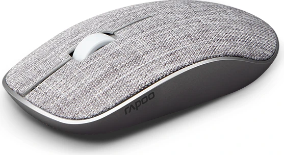 Rapoo M200 Plus Multi-mode Wireless soft fabric hellgrau/dunkelgrau, USB/Bluetooth