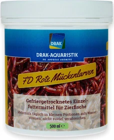 DRAK-Aquaristik FD Rote Mückenlarven, Dose, 500ml