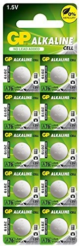 GP Batteries Alkaline A76 (LR44/LR1154), 10er-Pack