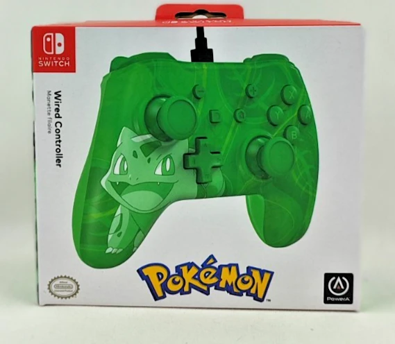 PowerA Wired Controller Pokémon: Bulbasaur Overgrow (Switch)