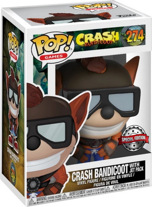 FunKo Pop! Games - Crash Bandicoot - Crash Bandicoot Jet Pack