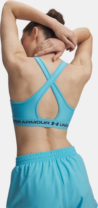 Under Armour Armour Mid Crossback Sport-BH fresco blue/blackout navy (Damen)