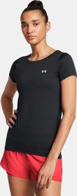 Under Armour HeatGear Armour Funktionsshirt kurzarm schwarz/weiß (Damen)