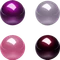Perixx PERIPRO-303X4A 34mm für Perimice und Logitech M570, Ersatz-Trackball, lavendel/rosa/rot/violett, 4er-Set Vorschaubild