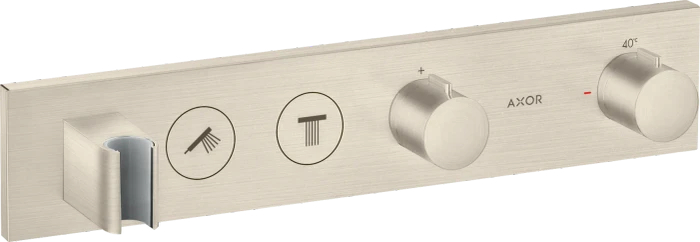 Hansgrohe Axor ShowerSolutions Thermostatmodul Select 460/90 Unterputz für 2 Verbraucher brushed nickel