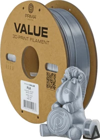 PrimaCreator PrimaValue PLA+, silver, Spule, 1.75mm, 1.00kg
