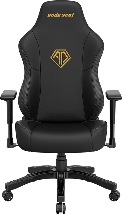 Anda Seat Phantom 3 L Gamingstuhl, Elegant Black, Kunstleder schwarz/Logo gold